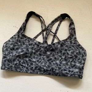 Gently used size 8 Lululemon palm print sports bra, size 8